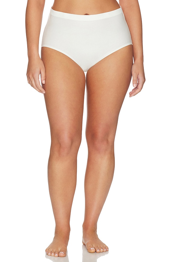 view 2 of 4 Shape Invisible Supima Cotton Brief in Powder