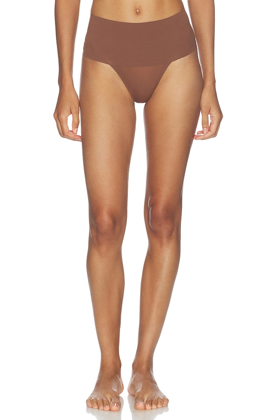 view 1 of 4 Supersmooth Undie-tectable Thong in Ganache