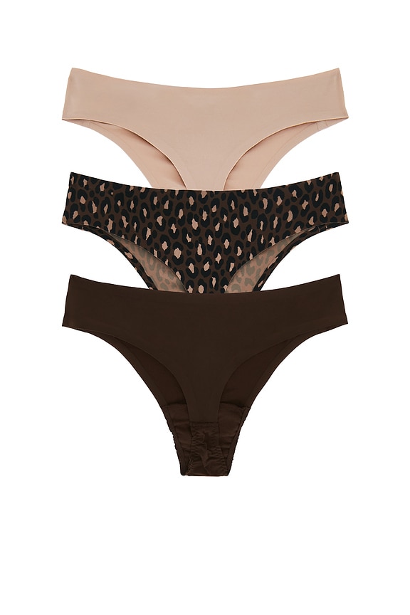 view 2 of 2 STRING SPANXSMOOTH FIT-TO-YOU  in Iconic Leopard, Cafe Au Lait, & Very Black