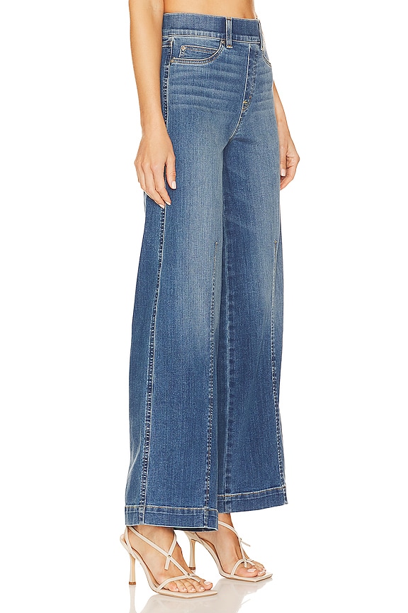 view 2 of 4 Seamed Front Wide Leg Jean in Vintage Indigo