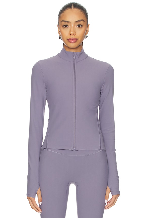 view 2 of 5 Spanxsmooth Onform Full Zip Jacket in Orchid Ash