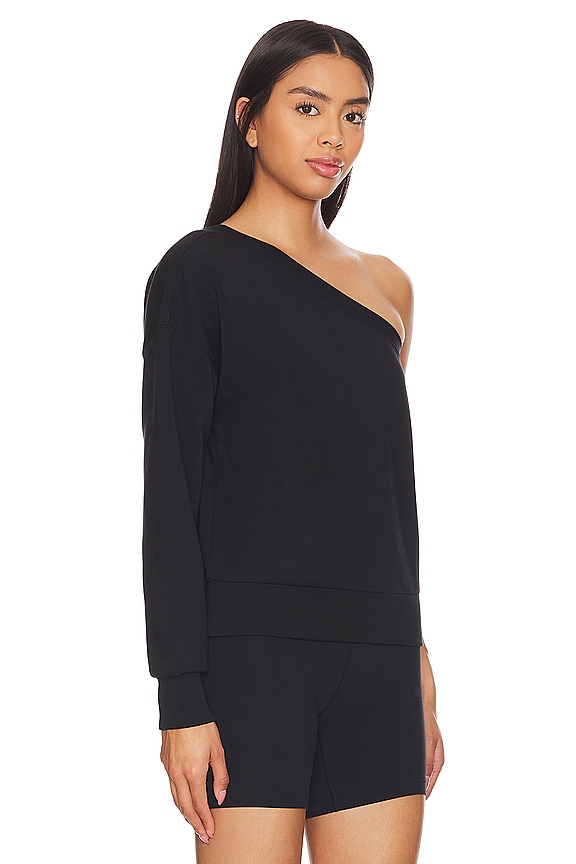 view 2 of 4 AirEssentials One Shoulder Top in Very Black