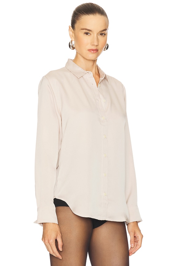 view 2 of 4 Silky Smooth Button Down in Birch