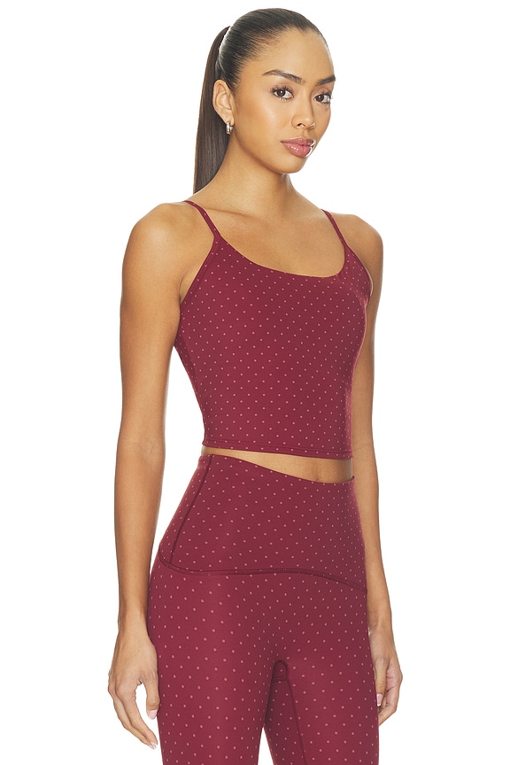 view 2 of 5 Boost Up Cropped Shelf Cami Top in Micro Tnldot Vrr
