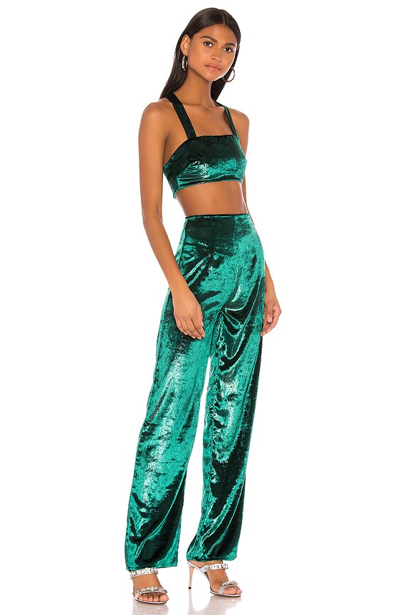 view 2 of 4 НАБОР БРЮКИ И ТОП DORIAN in Green