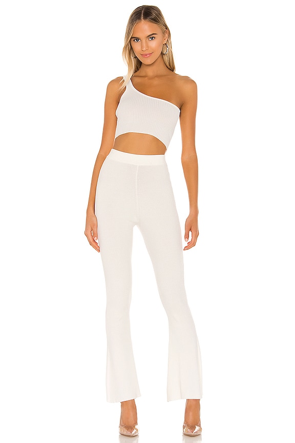 superdown Carrie Knit Pant Set in Ivory | REVOLVE