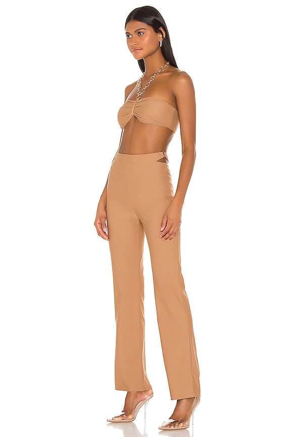 view 2 of 3 Paris Halter Pant Set in Tan