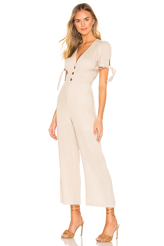 view 2 of 3 Lana Tie Jumpsuit in Nude