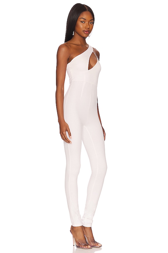 view 2 of 3 Tiasha Asymmetrical Jumpsuit in White