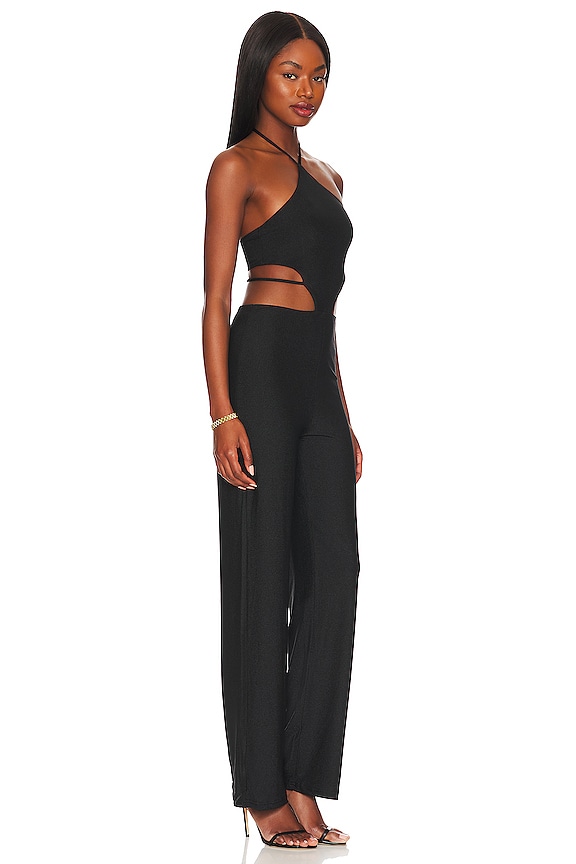 view 2 of 3 Kelsie Halter Jumpsuit in Black