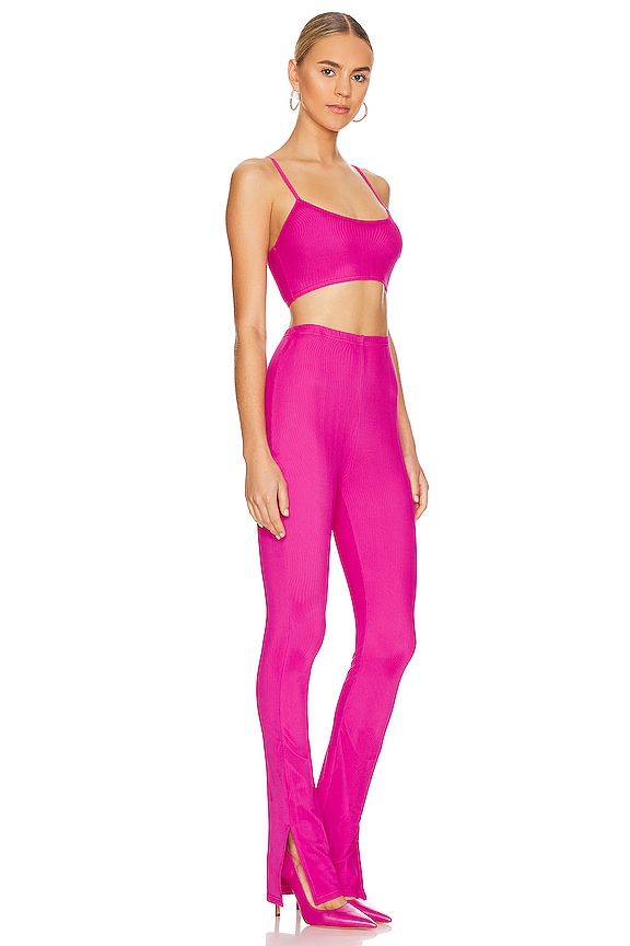 view 2 of 3 Damasia Mesh Pant Set in Pink