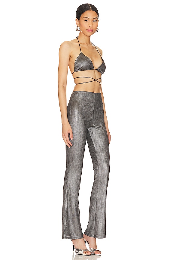 view 2 of 3 Tamera Bra Pant Set in Silver