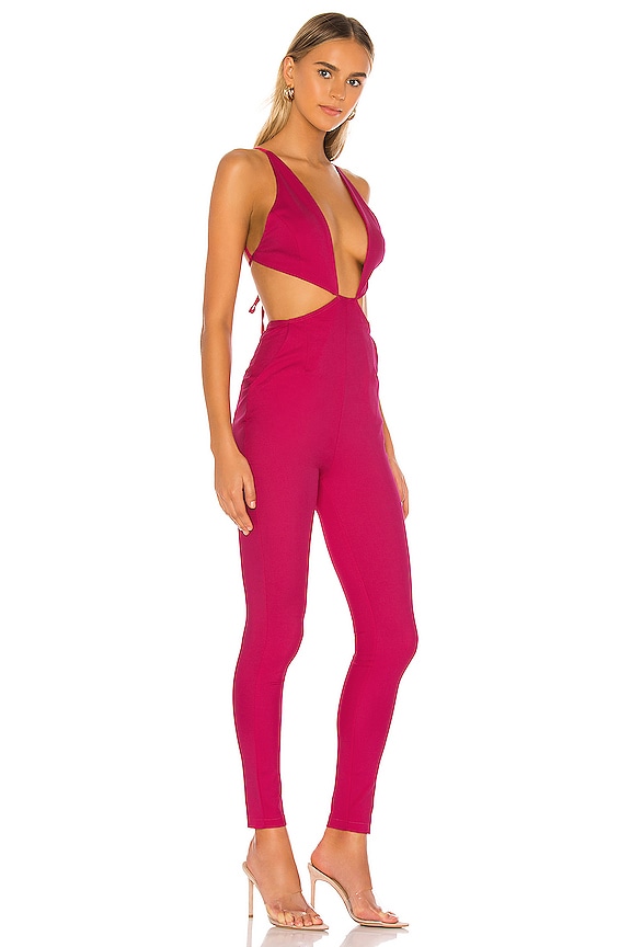 view 2 of 3 Aiden Cut Out Jumpsuit in Pink
