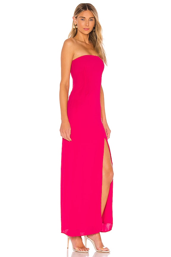 view 2 of 3 VESTIDO SIN TIRANTES ASHER in Pink