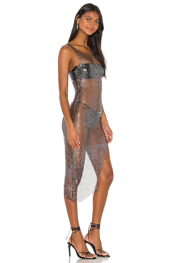 view 2 of 5 Roxanna Mesh Midi Dress in Black