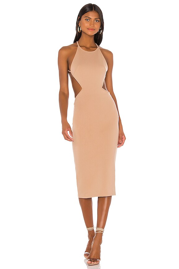 view 1 of 3 Zayne Midi Dress in Nude