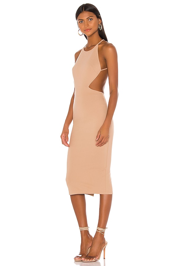 view 2 of 3 ROBE MI-LONGUE ZAYNE in Nude