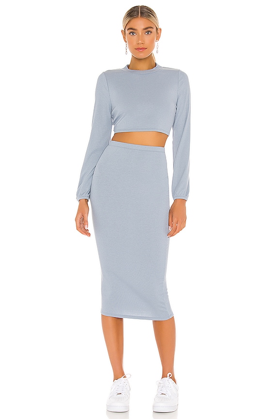 view 1 of 4 МИДИ КОМПЛЕКТ LENA in Dusty Blue