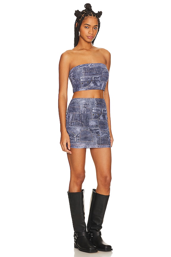 view 2 of 3 FALDA DAYNA in Blue Denim