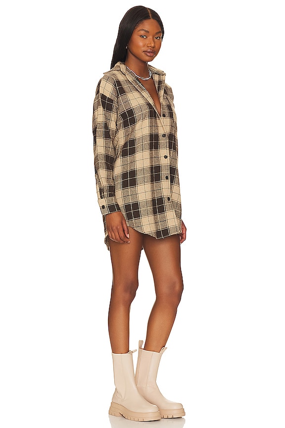 view 2 of 3 ROBE JENNIE in Tan Plaid