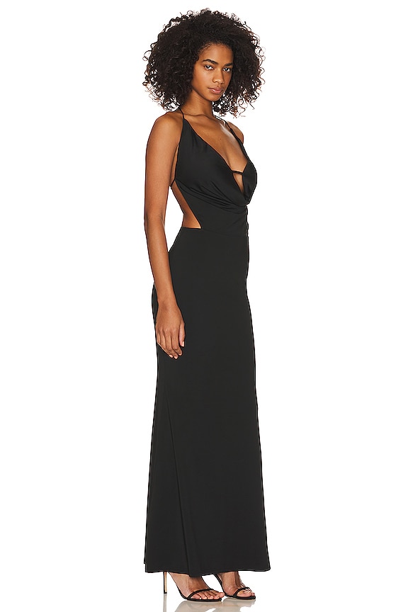 view 2 of 3 ROBE DE SOIRÉE TINA in Black