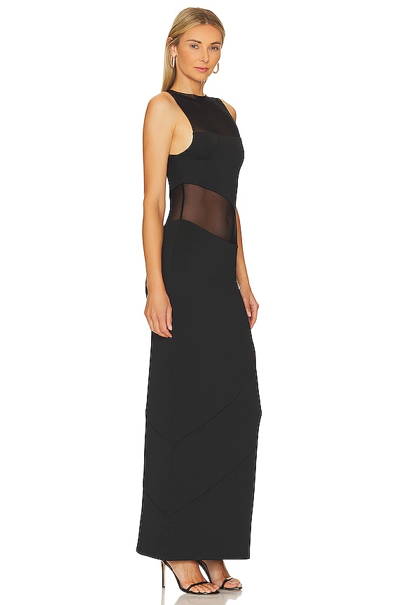 view 2 of 3 Meg Sheer Gown in Black