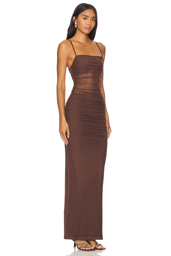 view 2 of 3 CELESTE ドレス in Chocolate Brown