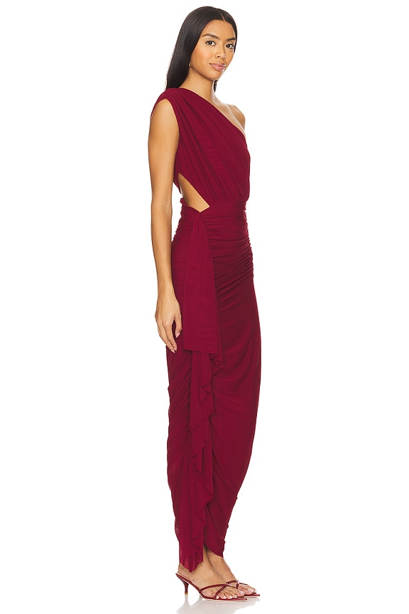 view 2 of 3 Juliet Midi Dress in Oxblood