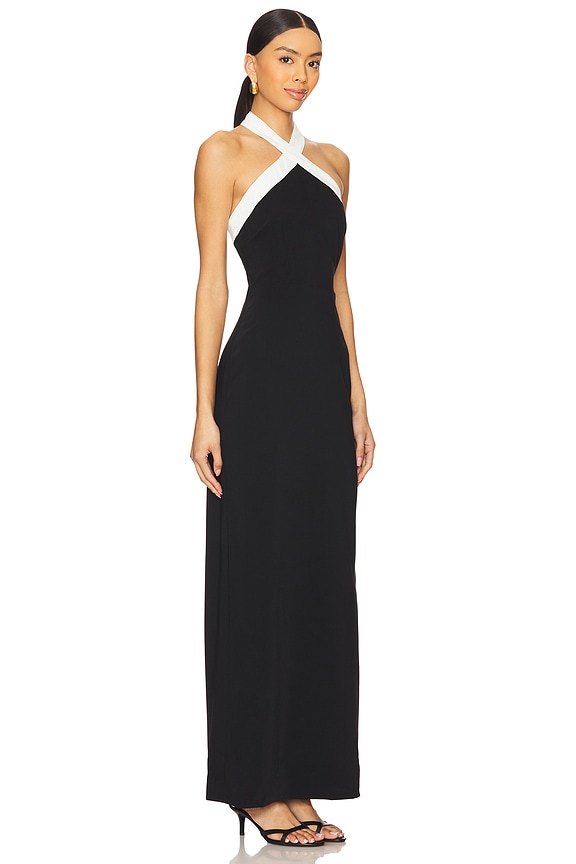 view 2 of 3 Laurien Cross Front Dress in Black