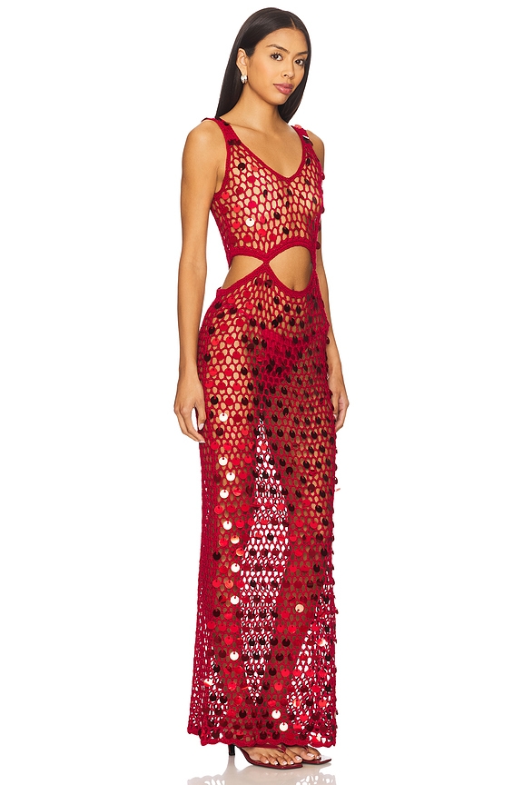 view 2 of 4 Elena Maxi Dress in Raspberry