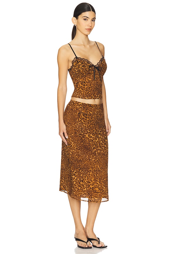 view 2 of 3 ENSEMBLE JUPE DUCHIS in Leopard