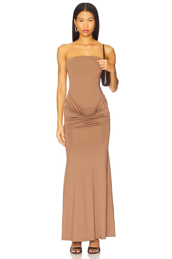 view 1 of 3 Alessie Maxi Dress in Mocha