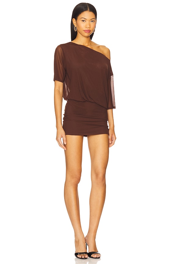 view 2 of 4 Olya Mini Dress in Chocolate