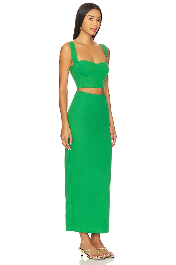 view 2 of 3 ENSEMBLE JUPE VENEDA in Kelly Green