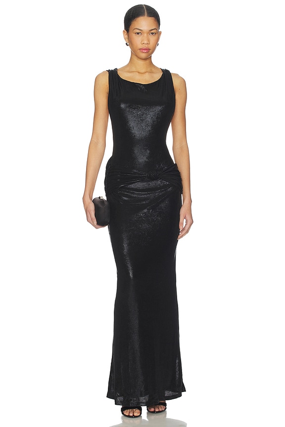 view 2 of 4 Stacy Maxi Dress in Metallic Black