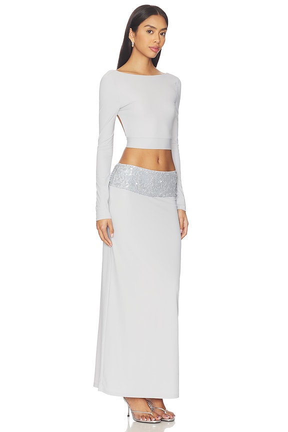 view 2 of 4 ENSEMBLE JUPE YARA in Light Grey