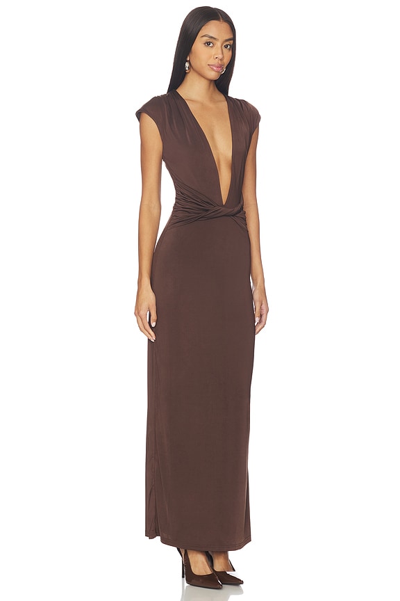 view 2 of 3 Cataleya Maxi Dress in Dark Brown