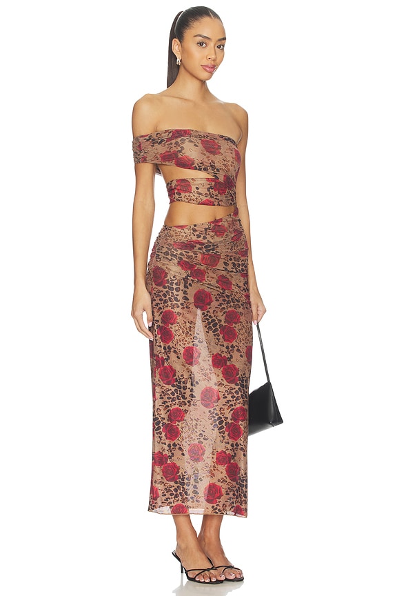view 2 of 4 VESTIDO KAI in Brown Floral