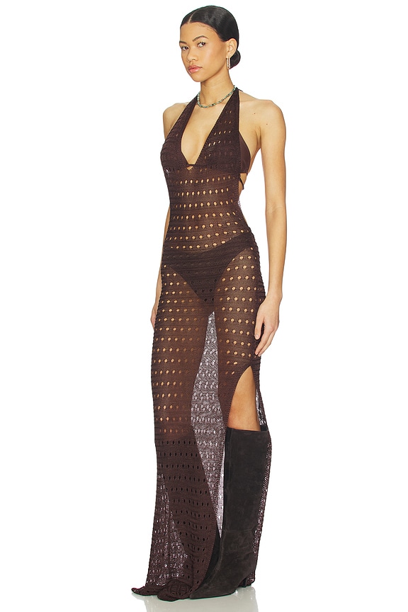 view 2 of 3 VESTIDO ANTONELLA in Brown