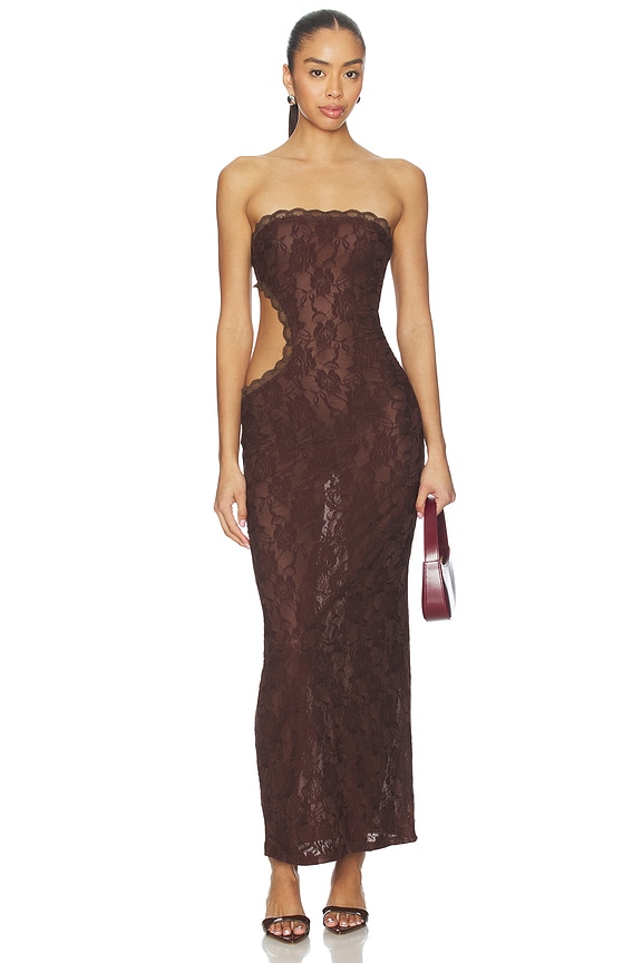 view 1 of 4 VESTIDO SONNET in Brown