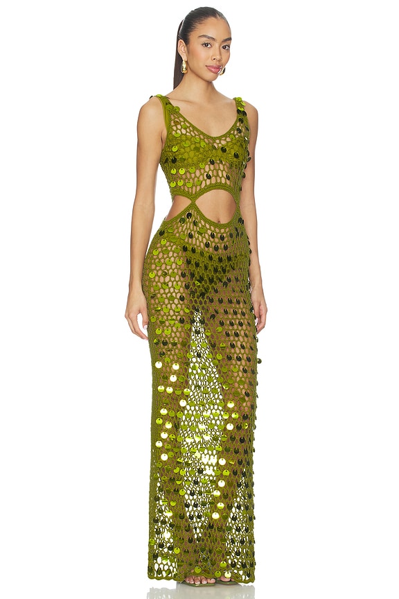view 2 of 4 Elena Maxi Dress in Moss Green