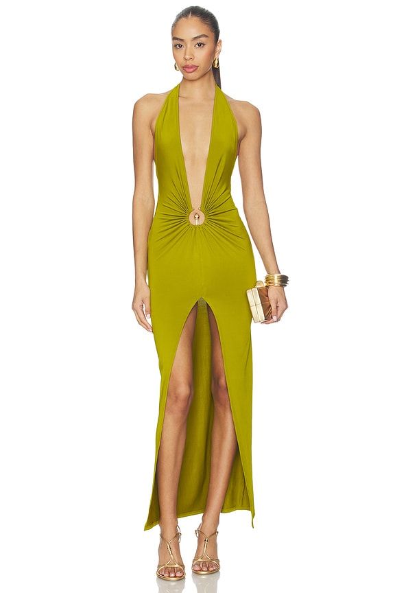 view 1 of 3 Cambri Maxi Dress in Moss Green
