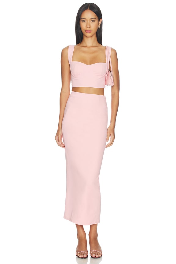 view 1 of 3 Veneda Skirt Set in Pink
