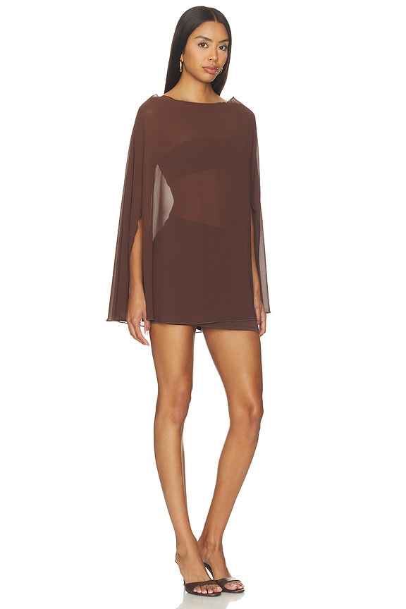 view 2 of 3 Danni Poncho Set in Brown