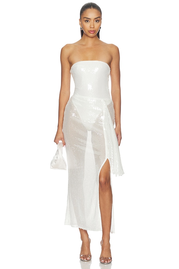view 1 of 4 X Emma Rose Citra Sequin Skirt Set in White