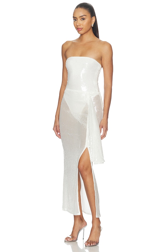 view 2 of 4 X Emma Rose Citra Sequin Skirt Set in White