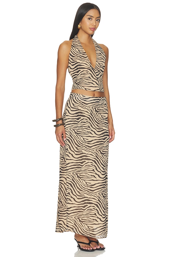 view 2 of 4 Avalon Maxi Skirt Set in Zebra