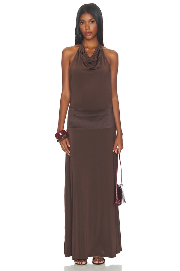 view 2 of 3 VESTIDO ANAMARIJA in Dark Brown