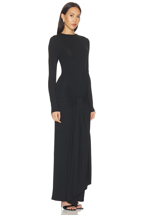 view 2 of 3 Piper Long Sleeve Maxi Dress in Black