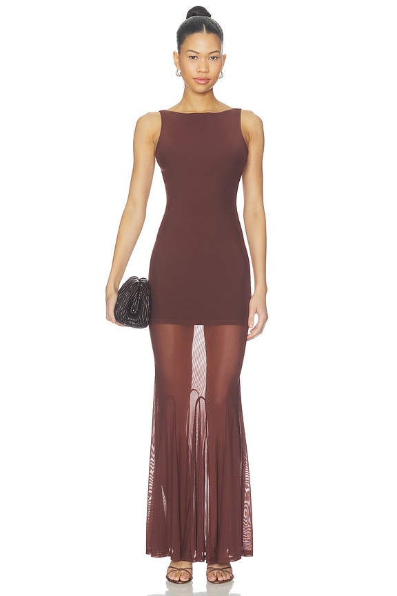 view 1 of 3 Auli Maxi Dress in Brown